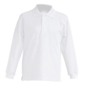 Polo KID LS  JHK PKID 210 LS  WHITE