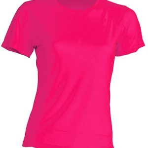 T-shirt  JHK, damski sportowy - SPORT T-SHIRT LADY -  FUCSIA FLUOR