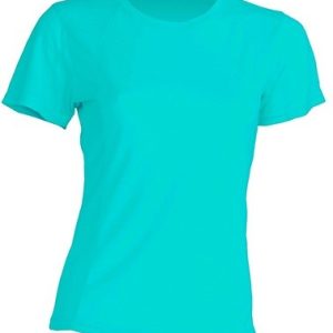 T-shirt  JHK, damski sportowy - SPORT T-SHIRT LADY -  TURQUOISE