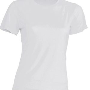 T-shirt  JHK, damski sportowy - SPORT T-SHIRT LADY -  WHITE