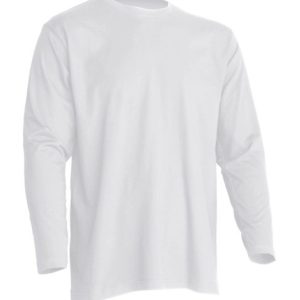 T-Shirt męski z długim rękawem  TSRA150LS  - WHITE