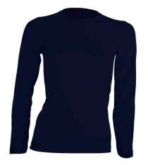 T-SHIRT DAMSKI DŁUGI RĘKAW JHK TSRLCMF LS NAVY