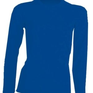 T-SHIRT DAMSKI DŁUGI RĘKAW JHK TSRLCMF LS ROYAL BLUE.