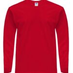 T-Shirt męski z długim rękawem  TSRA170LS  - RED