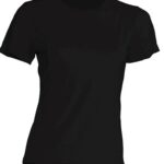 T-shirt  JHK, damski sportowy - SPORT T-SHIRT LADY -  BLACK