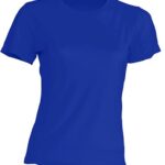 T-shirt  JHK, damski sportowy - SPORT T-SHIRT LADY -  ROYAL BLUE
