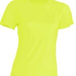 T-shirt  JHK, damski sportowy - SPORT T-SHIRT LADY -  GOLD FLUOR