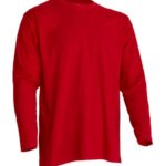 T-Shirt męski z długim rękawem  TSRA150LS  - RED