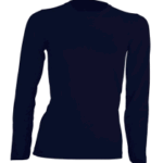 T-SHIRT DAMSKI DŁUGI RĘKAW JHK TSRLCMF LS NAVY