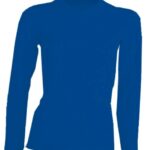 T-SHIRT DAMSKI DŁUGI RĘKAW JHK TSRLCMF LS ROYAL BLUE.